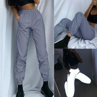 Glow Loose Fashion Casual Pants 束脚夜光松紧腰宽松休闲裤