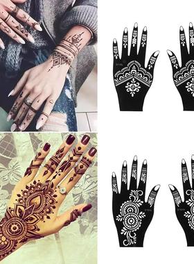 Fashion Henna Tattoo Stencil Temporary Hand Tattoos DIY Body