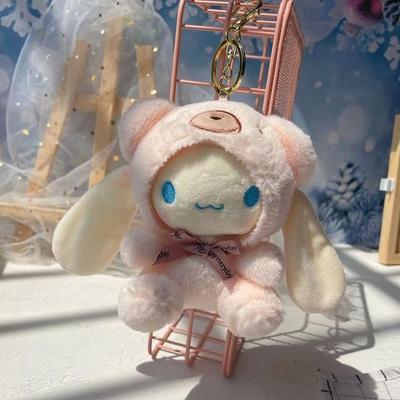 Sanrio Become A Bear Plush Keychain Cinnamoroll Anime Keycha