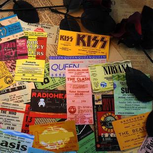 Graffiti Stickers Retro Rock Sticker Ticket Band Decal Music