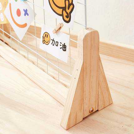 网格展示架地儿园美工展示架收纳架置物XOL落幼木质挂架铁网格架