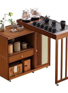 移动茶桌小茶22960台2烧水壶一体家用20新款阳台泡5茶桌子厅客茶