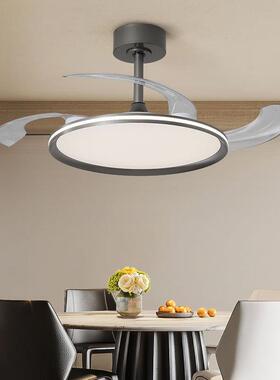 隐形风扇灯餐厅ZXF客厅led智能吊新扇灯代简约油20现24款奶中山灯