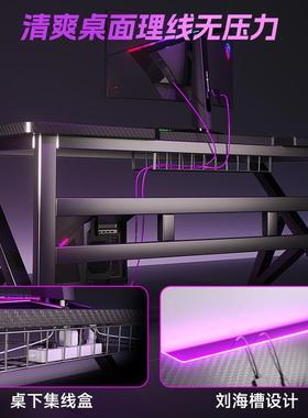 实木电脑桌式23186卧室家用简易书桌学生学台习桌碳纤电工竞桌子