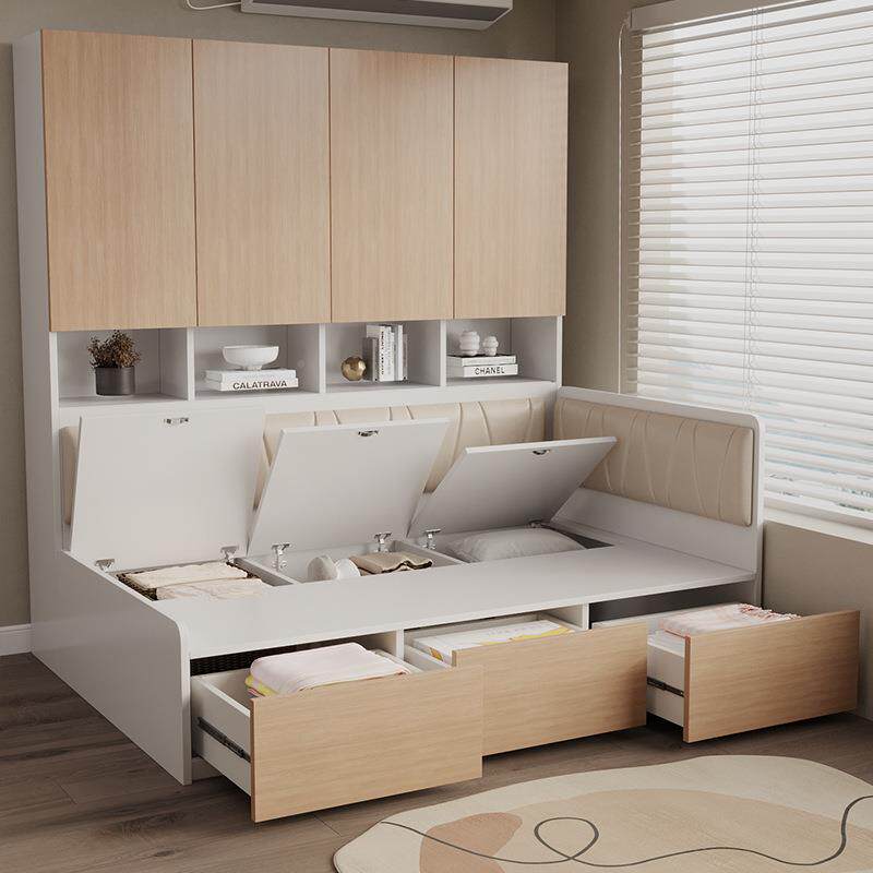 榻榻米床柜一体户气压储木物型儿童59795床侧柜实衣柜组合单人小