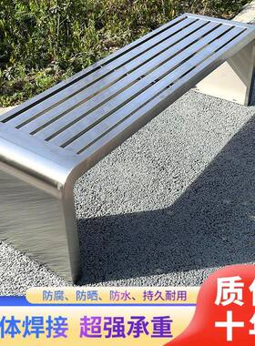 全铁白色公园艺椅户JXI黑外长椅室外防水长条凳商场息座椅休长条j