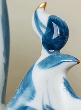 手工陶玄15799瓷件陶瓷鸡创意生肖客厅电视柜酒柜饰关装工摆艺品摆设