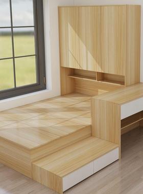 榻带书桌电桌书柜榻学习桌学习桌米写字台70313转角家脑用组合一