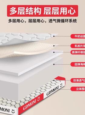 乳胶记生忆床垫软租垫家用卧棉室宿舍学单人榻榻米房QQC专用