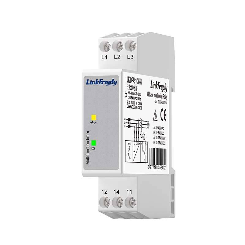 LK-DPA51CM44三相保护继电器电压监控缺相漏相相序不平衡380VAC