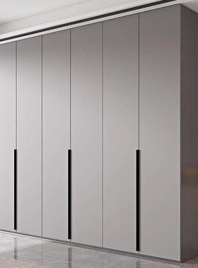 平开大实衣柜合诚E0级木颗粒板衣柜灰色66754卧门家室用一门到顶