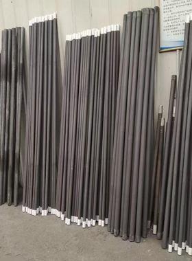 硅黑色硅元碳棒远红外发热高温马弗炉碳棒碳加热螺纹硅碳管SIC化