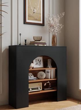 法式复古仿壁ZAM炉物装饰柜客厅中古风玄关置示物柜真走廊过道展