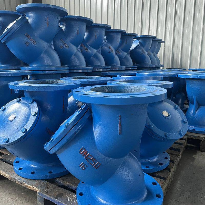 新乡新Y型过滤器GL41H-1接灰铸铁法兰连DN2GJU00-4600不锈予钢网