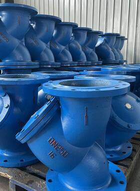 新乡新Y型过滤器GL41H-1接灰铸铁法兰连DN2GJU00-4600不锈予钢网