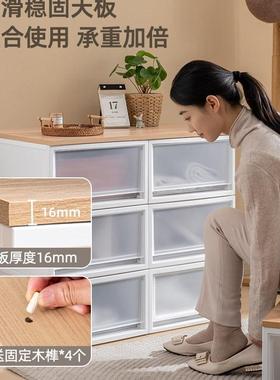 抽屉柜14086式收纳飘台面储物箱家用窗料塑盒加厚衣柜斗柜爱丽丝