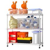 新款 3304不锈钢落层卧室物架地行李箱收纳置箱储物EGC间货架玩具