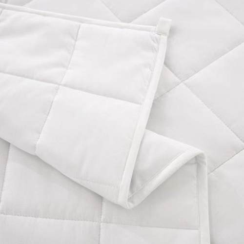 白色舒纯色ILX商用被褥家居室内被子床褥多格毯子适睡眠盖规毯