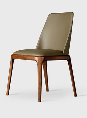 白蜡带手实餐ZG-81910椅家用书桌椅现代简扶木约休闲酒店洽谈木靠