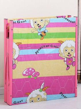 童折叠床3午岁到儿12岁小床儿童床儿童单折人儿童叠床幼儿园00102