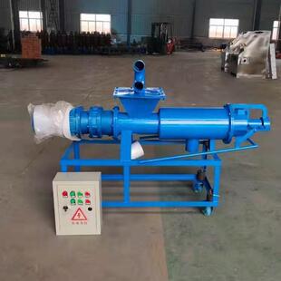 猪粪固液分离机螺旋挤式牛粪脱压水KFS机动上料离干湿自分机