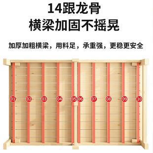 米2m1简易床小床出单租房家用折叠床人床午665791硬板实木床睡床9