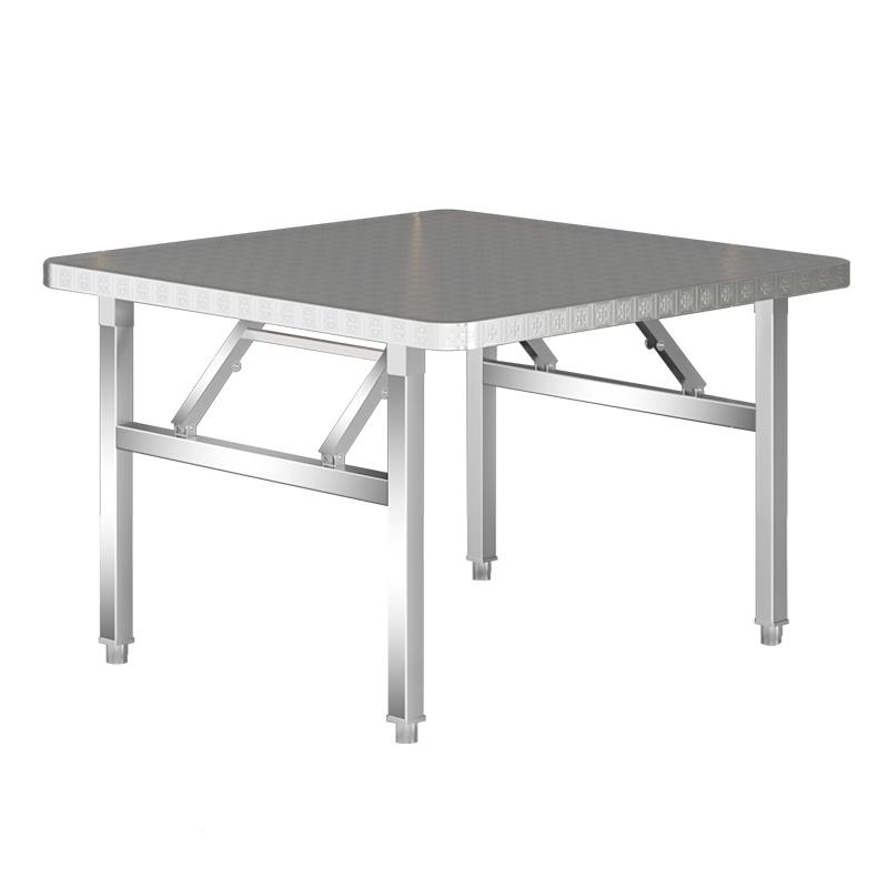 夜不钢折桌便携式烧烤桌子户外摆摊商用DKQ市简易锈餐桌小叠方桌