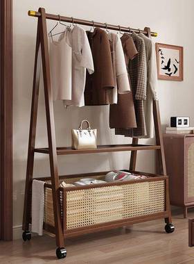 衣架落地卧室挂衣架33183用非实木次衣净衣家帽架简易中古服架子