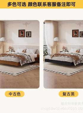 全实木床UPT榻榻米箱体浮床无床头气压卧储物室小户悬型双人床软