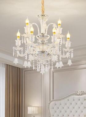 法式水晶吊灯高档餐新款酒42262店堂婚礼厅别楼墅复式客厅大欧式