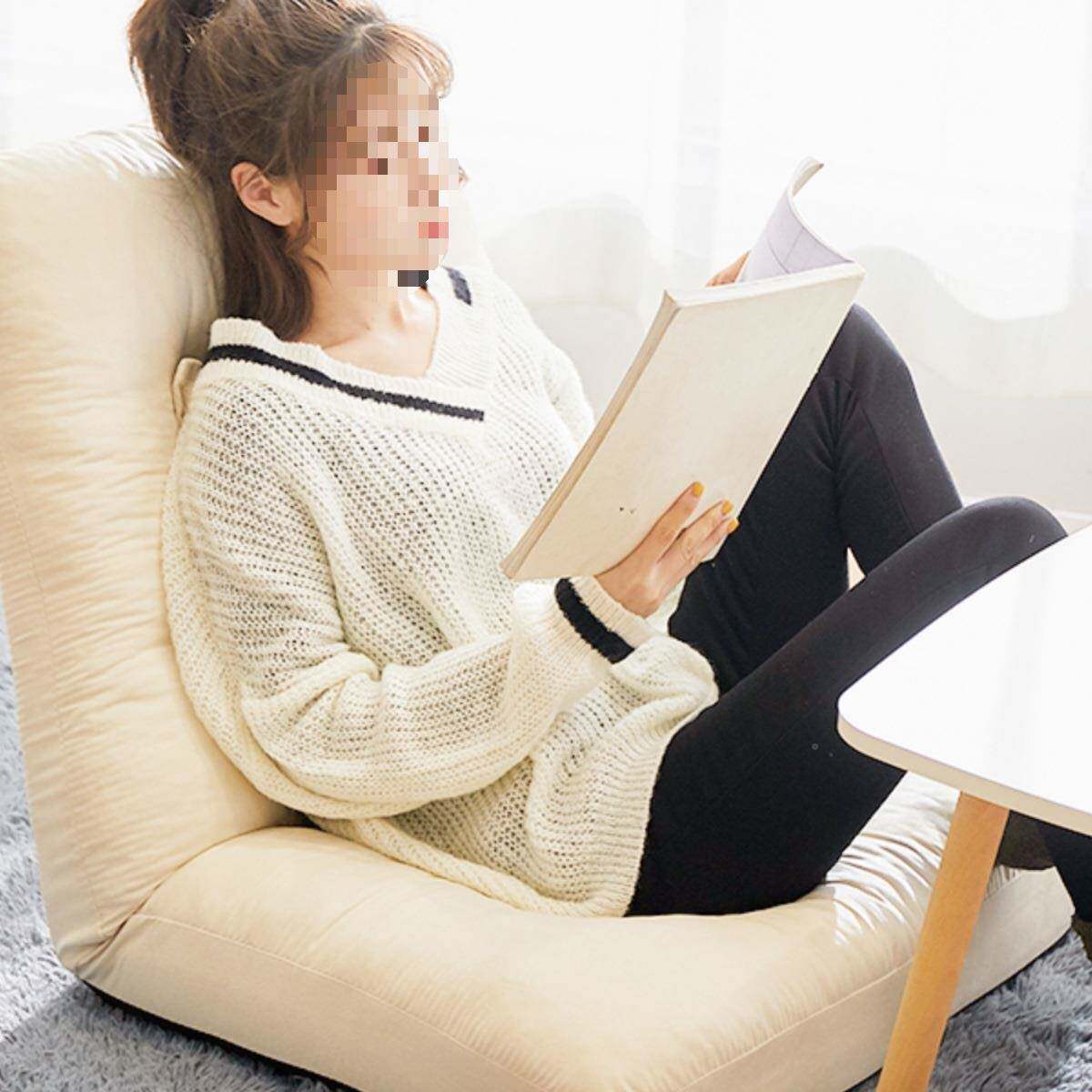 布艺宿舍床上懒人985沙发榻椅榻米单人卧室腿折叠靠背无飘H窗日&