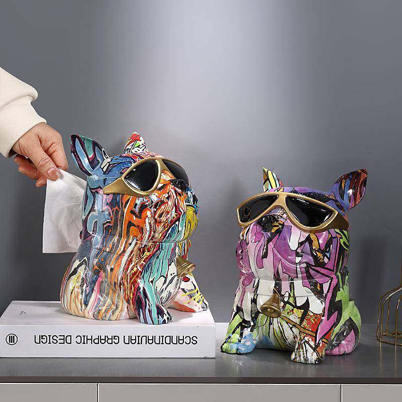 彩色法斗狗纸21607巾客厅盒个性高档餐厅装饰摆茶几面斗牛桌犬抽,玩具/童车/益智/积木/模型,其它,淘宝优惠券,粉丝福利购,淘宝优惠卷