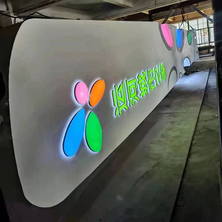 VOR牌大型不锈立系钢精神堡垒标识牌牌广告楼盘指示牌户外导视统