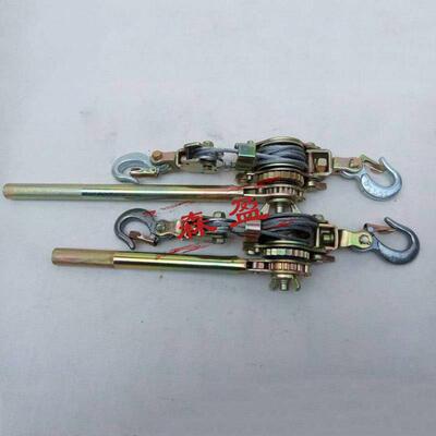 器齿轮手动绝缘拉紧器手摇棘轮线电力多收能紧线器双钩功荷96741