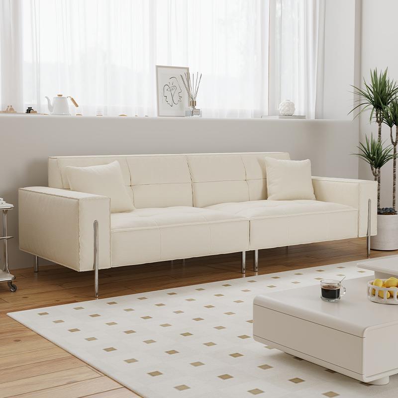 意皮式型极BHZ简黑色办公室艺沙发现代简约客小厅户高靠背猫抓皮