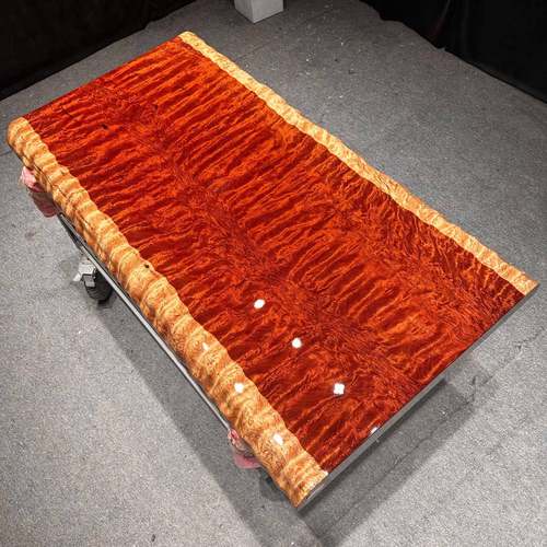 水波鬼脸纹茶巴原木实木整板大板会花议办公画案老板桌茶WVK桌台