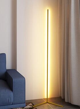 全铜极简l计ed落墙地灯轻奢卧室家设师书房客厅沙LDD015用发旁角