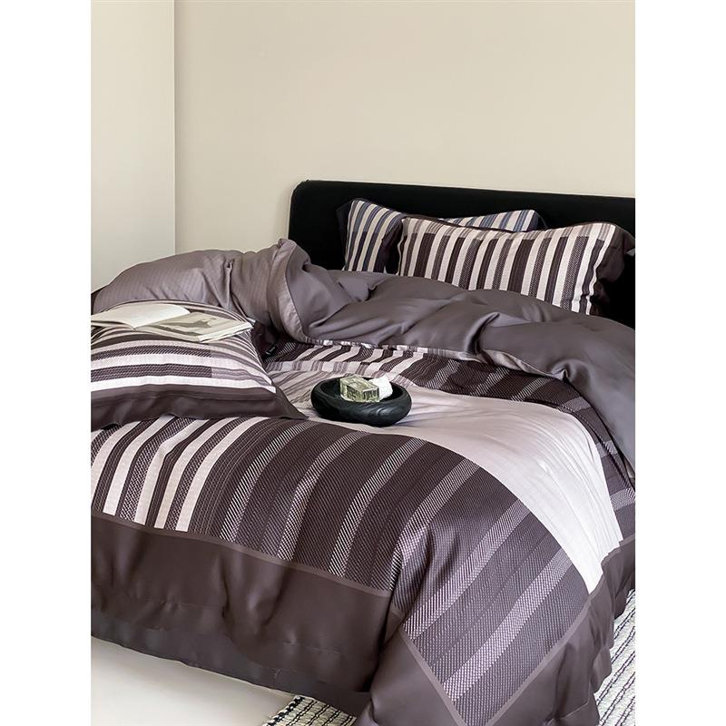 高端商务1滑20支天丝四件套冰裸睡MKO丝被丝套床单现轻代奢床上用