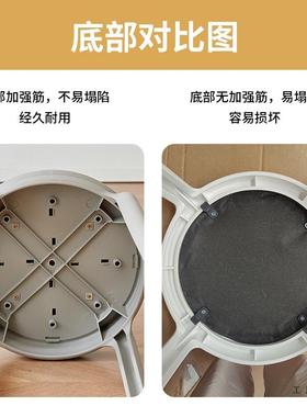 塑料凳加厚用可叠放简约客厅餐桌板子凳结实防家滑等位86950备用