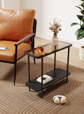 夹缝8746边几几简易旁沙发边侧轻奢迷你小桌床头置物架子躺椅角几