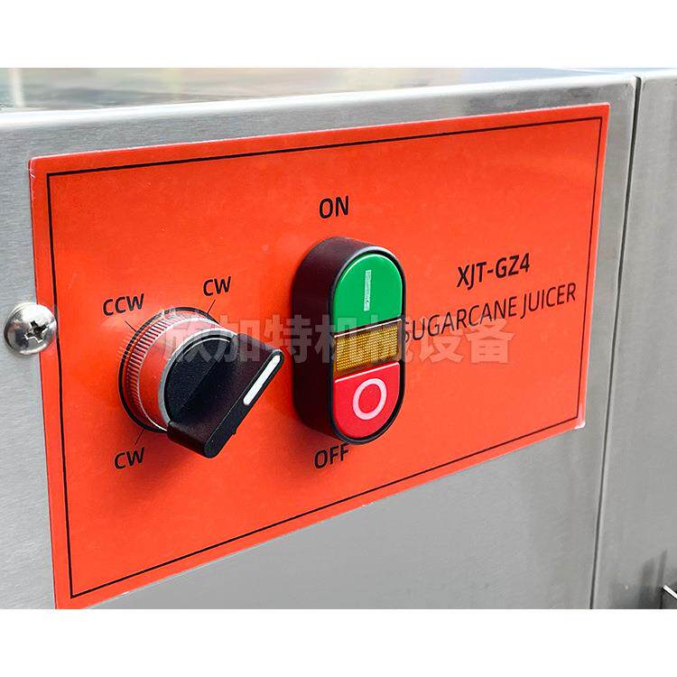 厂家现货大TFX型四棍商电动甘蔗榨设汁机铺店专用用甘蔗压榨机备