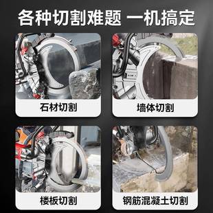 频免调节环锯无刷锯混凝土改门切割230机高环切墙率机大功无刷切