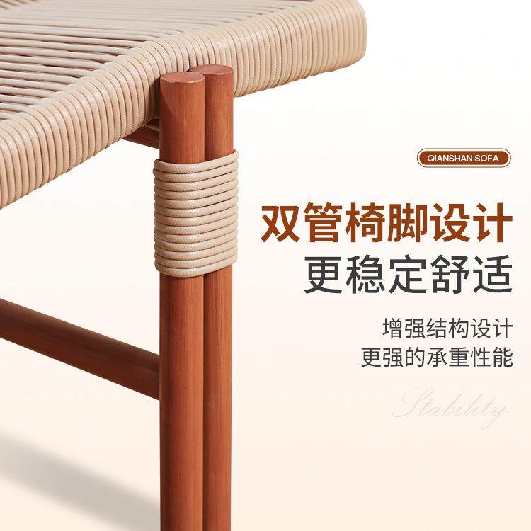 美齐千山贵妃躺椅阳休可坐闲椅可躺懒人沙台发户78116外庭院藤椅