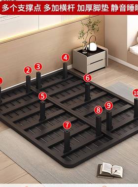 悬浮床子加架厚加28906固排钢架铁艺床双人铁床舍出租房单宿人铁