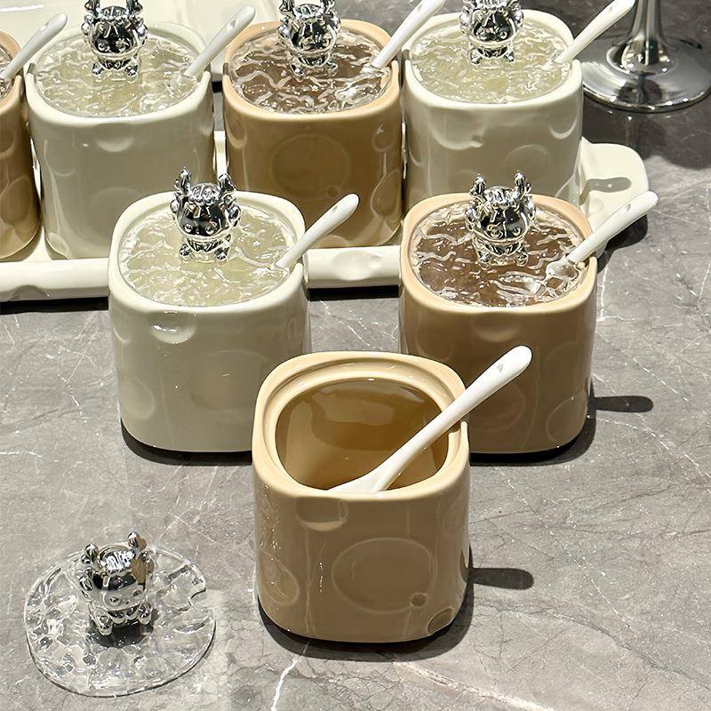 调味料盒收盒组厨房盐罐味精PQL调味盒调料罐纳子调料罐套装合装