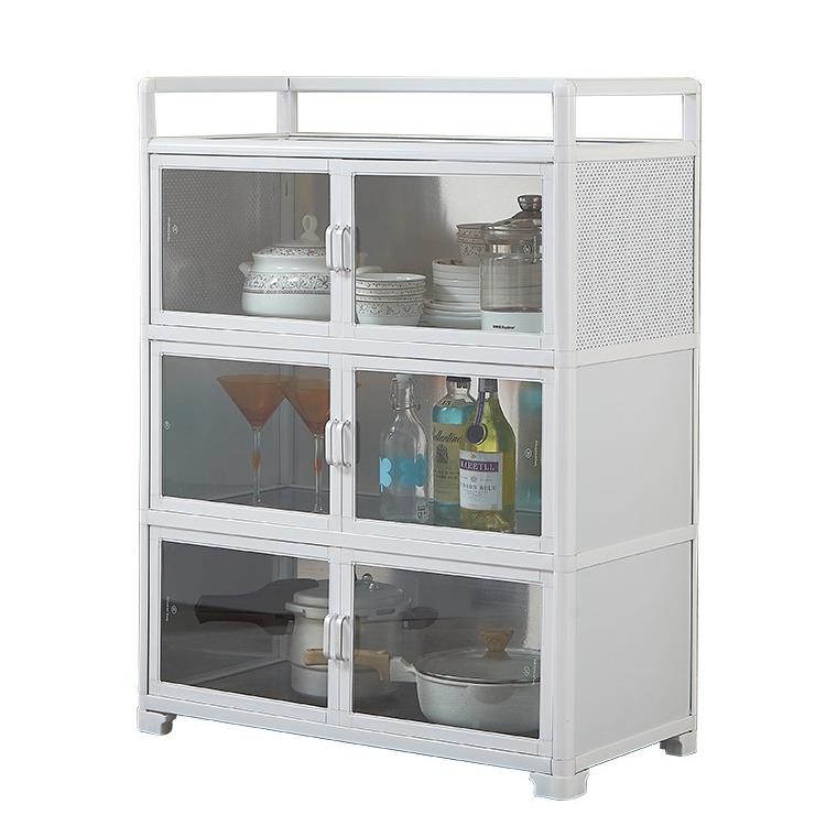 铝金水柜子餐边柜餐厨F969S977房碗柜简易茶柜阳台厅家用收纳置物