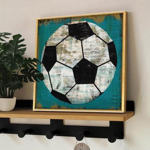 童房篮球式足球装饰画现代简约美男孩卡通卧室S121儿床头画挂画墙