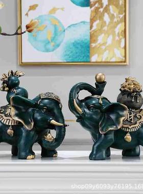 厂家8544柜直销合意创家居酒装饰品大象摆件简约客厅电视柜组工艺