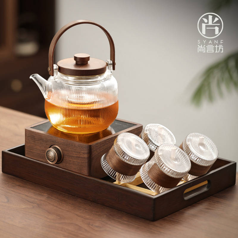 电陶炉煮茶器套装2024新款家用茶具加厚耐高温玻璃烧水煮茶专用壶
