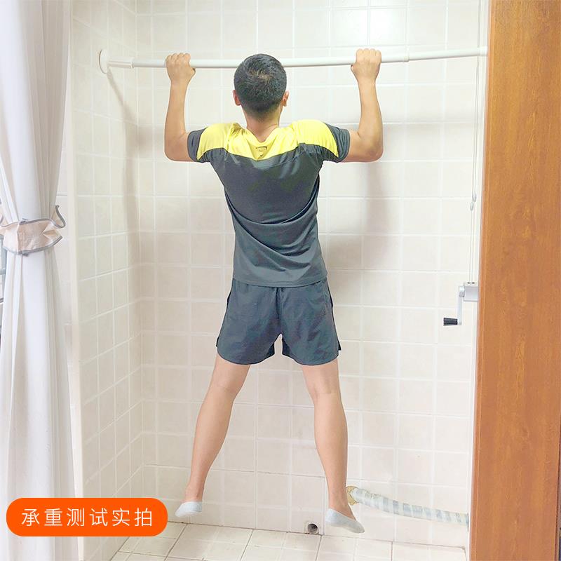 *创可意新款阳台上RNX横杆悬挂架伸缩单杆花墙支撑杆免打孔挂花篮